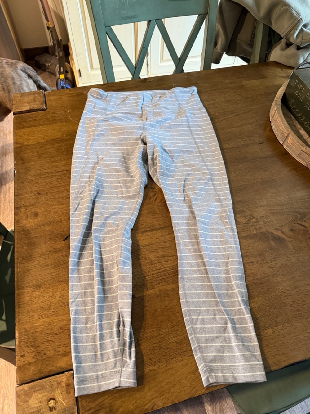 Athleta striped leggings